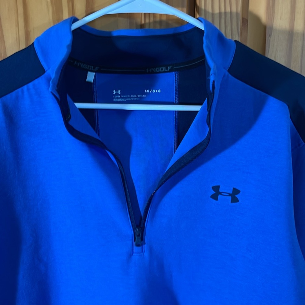 Under Armor blue pull over Jacket - Picture 2 of 5